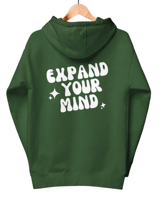 Expand your mind hoodie graphic hoodie tee mental health awareness green  hoodie premium sweatshirt green sweatshirt comfy hoodie oversized 