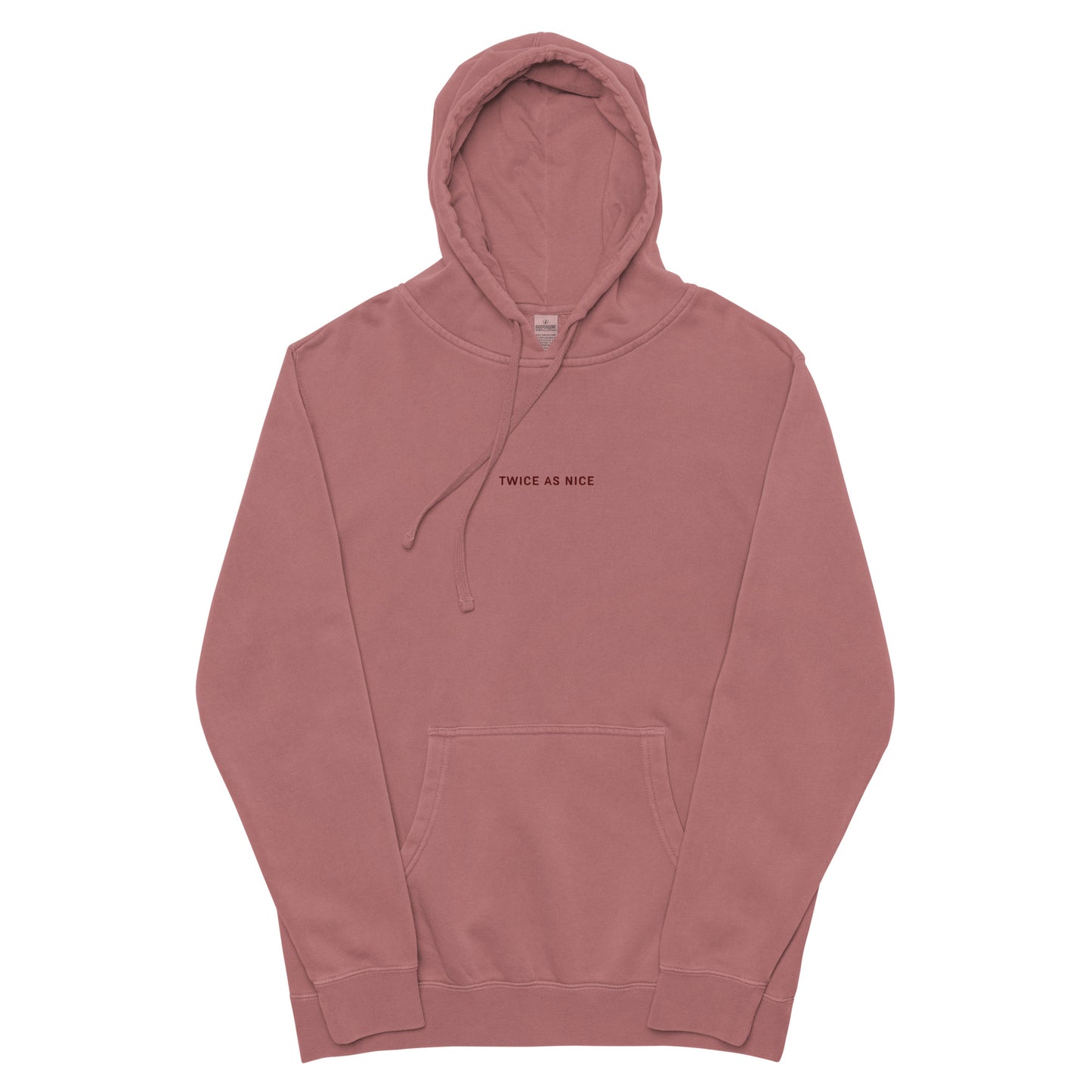 TWICE AS NICE pigment-dyed hoodie