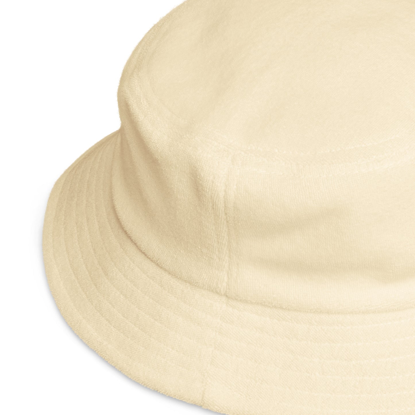 LEAF terry cloth bucket hat yellow
