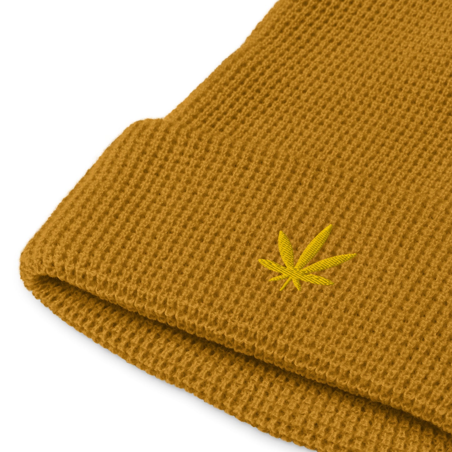 Waffle beanie embroidered